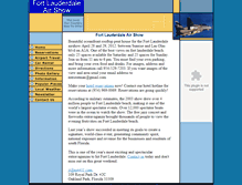 Tablet Screenshot of fort-lauderdale-air-show.net411.com